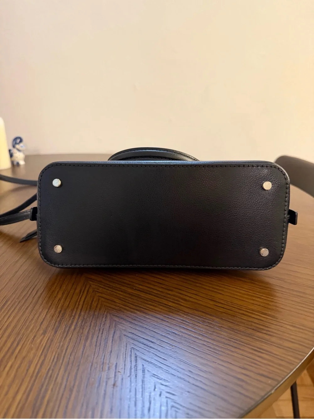 kate spade Black Pebbled Leather Dome Crossbody